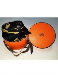 1001-Khăn lụa-HERMES Les Tambours pleated scarf