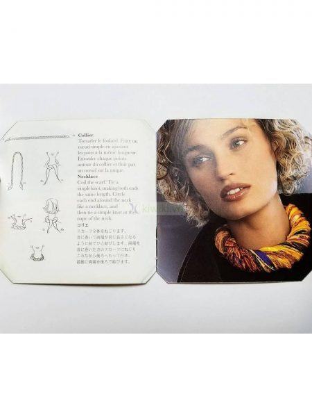 1001-Khăn lụa-HERMES Les Tambours pleated scarf10