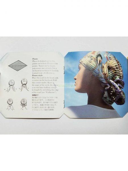 1001-Khăn lụa-HERMES Les Tambours pleated scarf11