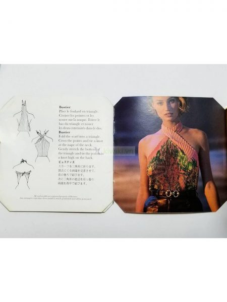 1002-Khăn lụa-HERMES Smile in Third Millenary pleated scarf14