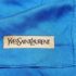 1006-Khăn lụa vuông-Yves Saint Laurent Blue neckerchief (~58cm x 58cm)-Gần như mới2