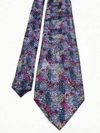 1175-Caravat-Nina Ricci Monsieur floral Tie