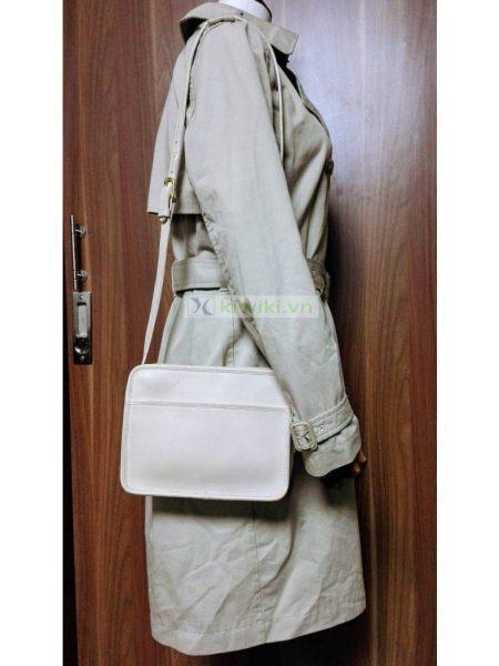 1478-Túi đeo chéo-COACH white leather crossbody bag1