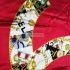 1011-Khăn lụa-CHANEL Red and Black Signature Logo Motif Scarf (~85cm x 85cm)3