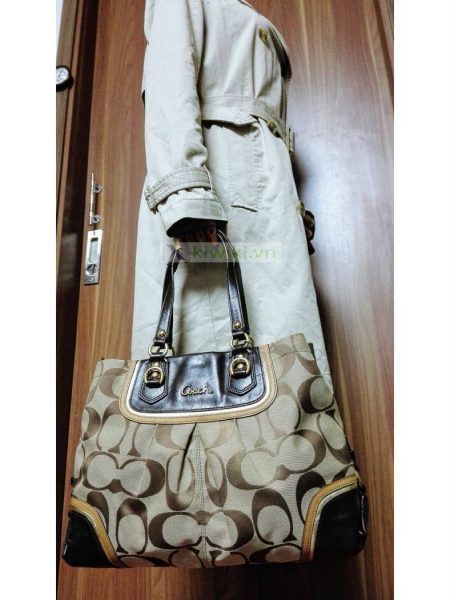 1469-Túi xách tay-Coach canvas tote bag1