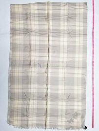 1014-Khăn len-COACH Signature Mount Plaid Oblong Ivory Scarf (~204cm x 64cm)