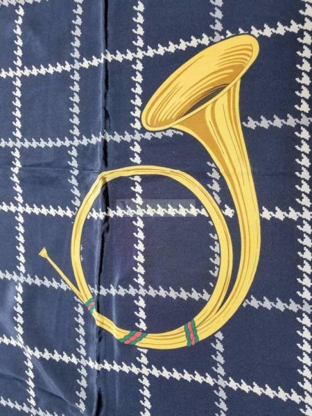 1015-Khăn-Gucci Accessory Collection Trompet pattern scarf (~80cm x 80cm)1
