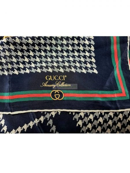 1015-Khăn-Gucci Accessory Collection Trompet pattern scarf (~80cm x 80cm)2
