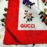 1016-Khăn lụa vuông-Gucci Fruit Pattern Vintage Scarf 67cm x 67cm-Khá mới5