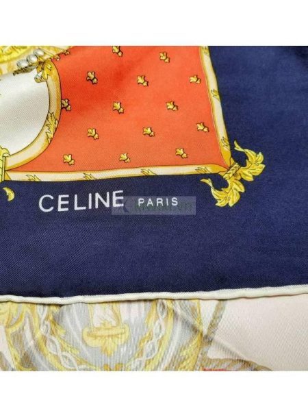 1017-Khăn-Celine Paris vintage scarf (~86cm x 86cm)4