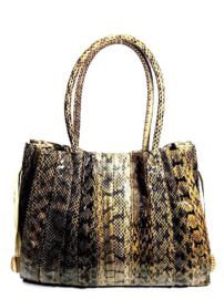 1335-Túi xách tay-Snake skin tote bag