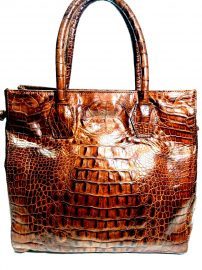 1302-Túi xách tay-CROCODILE skin tote bag