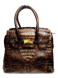 1301-Túi xách tay da cá sấu-CROCODILE skin birkin style handbag