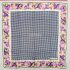 1019-Khăn-Christian Dior floral edging pattern scarf (~77cm x 77cm)0