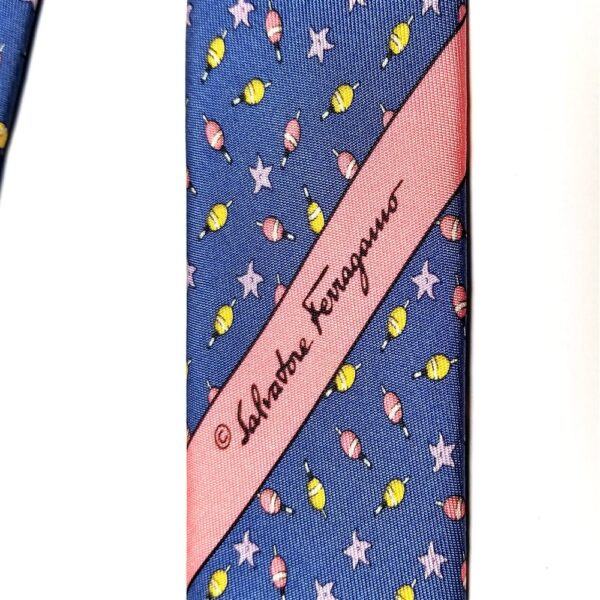 1151-Caravat/Cà vạt nam-Salvatore Ferragamo silk tie-Khá mới3