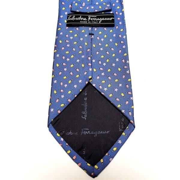 1151-Caravat/Cà vạt nam-Salvatore Ferragamo silk tie-Khá mới2