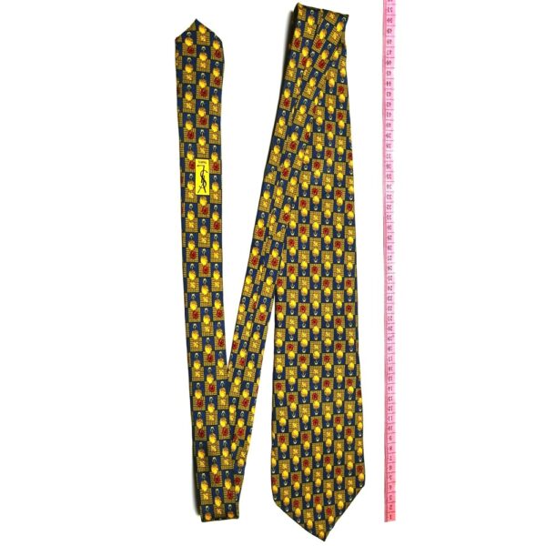 1175-Caravat/Cà vạt nam-YVES SAINT LAURENT silk tie-Gần như mới8