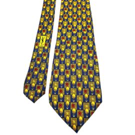 1175-Caravat/Cà vạt nam-YVES SAINT LAURENT silk tie-Gần như mới