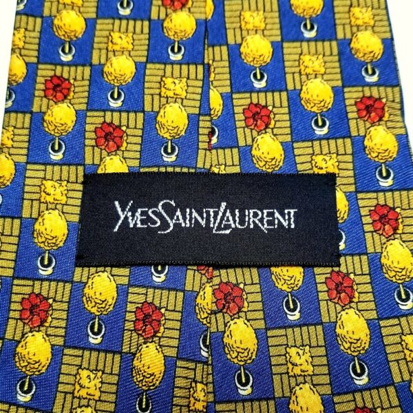 1175-Caravat/Cà vạt nam-YVES SAINT LAURENT silk tie-Gần như mới4