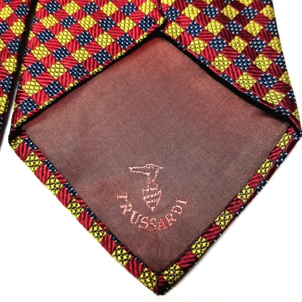 1177-Caravat/Cà vạt nam-Trussardi made in Italy silk tie-Gần như mới4