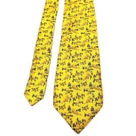 1196-Caravat/Cà vạt nam-Even made in France silk tie-Gần như mới