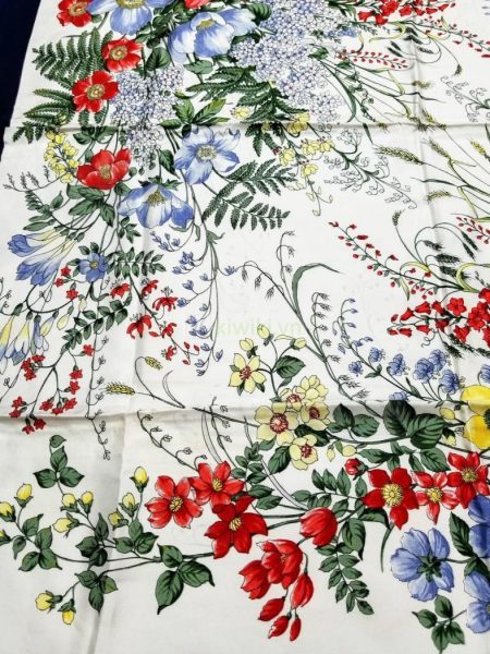 1020-Khăn lụa-CHRISTIAN DIOR floral vintage scarf2