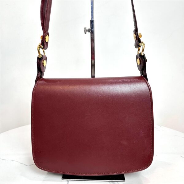 1384-Túi đeo chéo-CARTIER Must Leather Bordeaux crossbody bag1