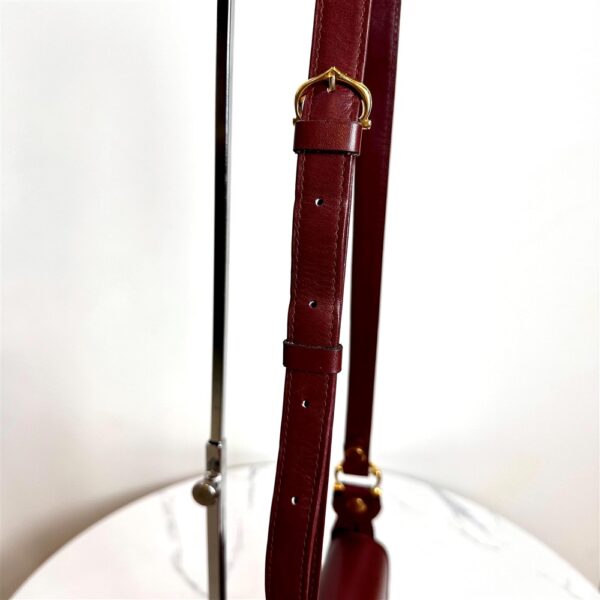 1384-Túi đeo chéo-CARTIER Must Leather Bordeaux crossbody bag8