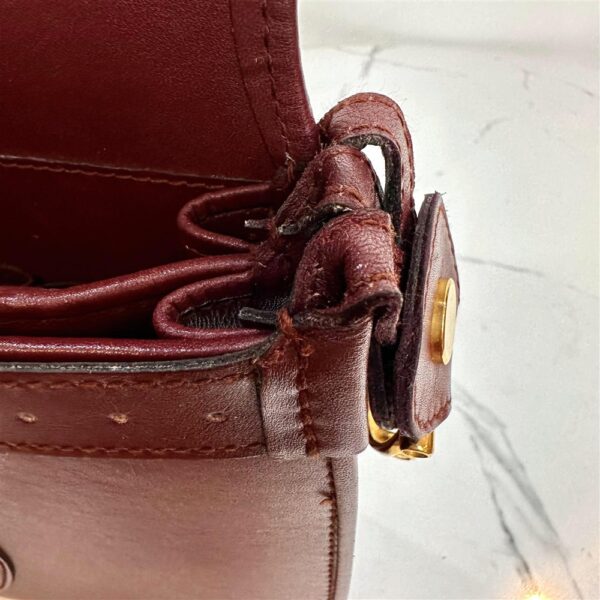 1384-Túi đeo chéo-CARTIER Must Leather Bordeaux crossbody bag21