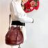 1386-Túi đeo vai-CARTIER Red Must de Cartier Leather bucket bag1