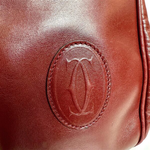 1386-Túi đeo vai-CARTIER Red Must de Cartier Leather bucket bag10