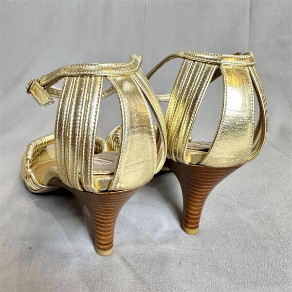 1234-Size 35.5-36-STRAWBERRY FIELDS gold metallic sandals-Sandal nữ-Đã sử dụng7