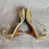 1234-Size 35.5-36-STRAWBERRY FIELDS gold metallic sandals-Sandal nữ-Đã sử dụng9