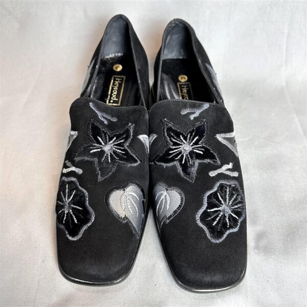 1241-Size 39.5-HEYRAUD Paris floral shoes-Giấy da nữ-Khá mới3