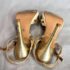 1238-Size 38-GRACE CONTINENTAL gold metallic sandals-Sandal nữ-Đã sử dụng10