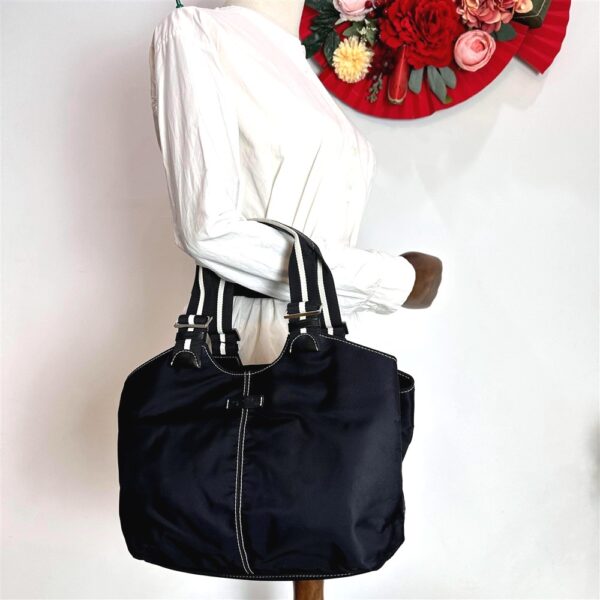1454-Túi xách tay-Agnes’B nylon handbag1
