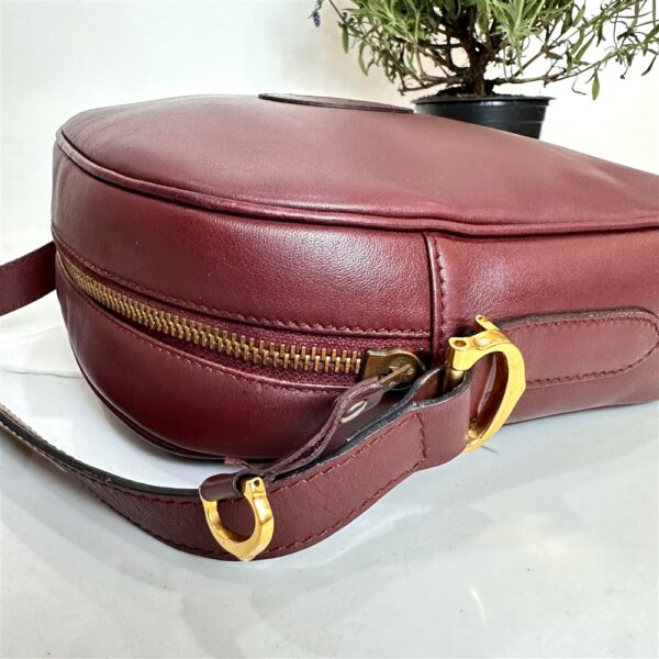 1388-Túi đeo chéo-CARTIER Bordeaux Leather Must de Cartier crossbody bag9