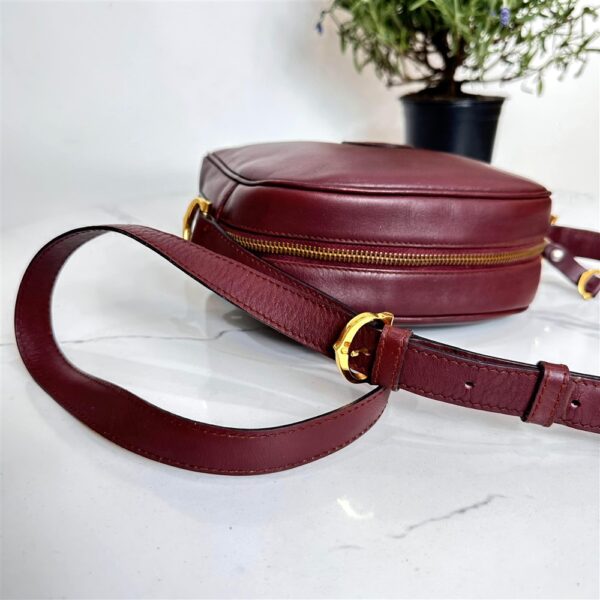 1388-Túi đeo chéo-CARTIER Bordeaux Leather Must de Cartier crossbody bag10