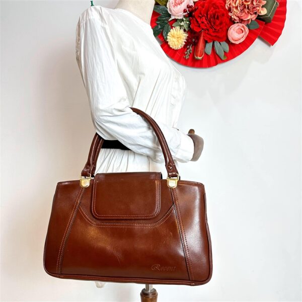1438-Túi xách tay-FUJIWARA Recent leather handbag1