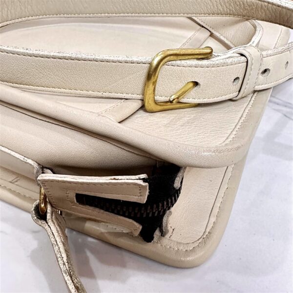 1478-Túi đeo chéo/đeo vai-COACH white leather crossbody bag10