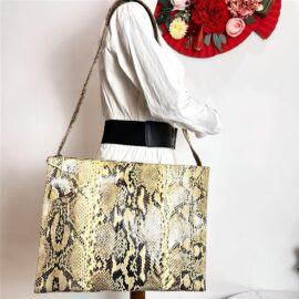 1313-Túi đeo vai-Python skin large shoulder bag