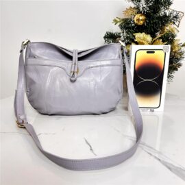 1311-Túi đeo chéo-Light Puble leather crossbody bag