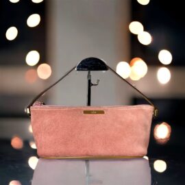 1488-Túi xách tay-GUCCI pink leather monogram pochette bag