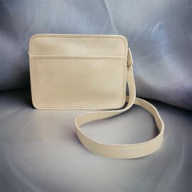 1478-Túi đeo chéo/đeo vai-COACH white leather crossbody bag