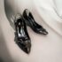1232-Size 35.5-PINKY & DIANNE black heels-Giầy cao gót nữ-Đã sử dụng0