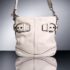1468-Túi đeo chéo-Coach white leather messenger bag0