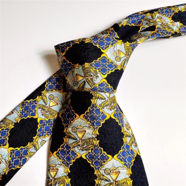 1170-Caravat/Cà vạt nam-MCM Italy silk tie-Gần như mới0