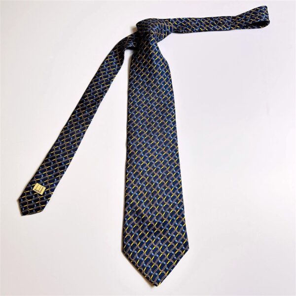 1167-Caravat/Cà vạt nam-DUNHILL Italy silk tie-Gần như mới1