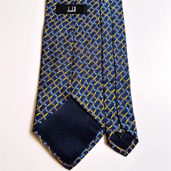 1167-Caravat/Cà vạt nam-DUNHILL Italy silk tie-Gần như mới4