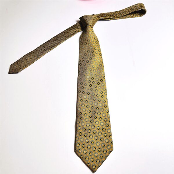 1204-Caravat/Cà vạt nam-JUNKO SHIMADA silk tie 9.6cm-Gần như mới1